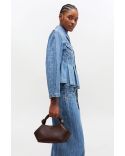 SMALL HANDBAG BOU GRAINED CHICORY COFFEE