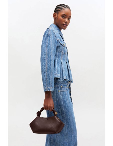 SMALL HANDBAG BOU GRAINED CHICORY COFFEE