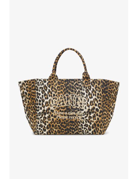 SHOPPER XXL POCKET PRINT LEOPARD