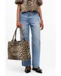 LARGE EASY SHOPPER POCKET PRINT LEOPARD