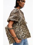 LARGE EASY SHOPPER POCKET PRINT LEOPARD