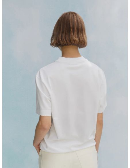 TSHIRT AMOUR À MORT BRODÉ BLANC