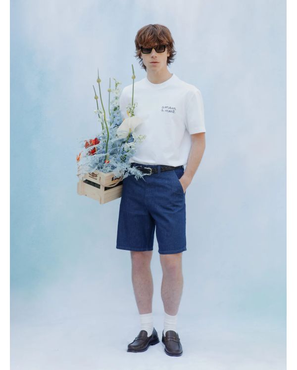 TSHIRT AMOUR À MORT BRODÉ BLANC