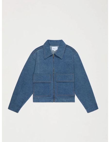 VESTE FLEUR DENIM