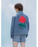 VESTE FLEUR DENIM