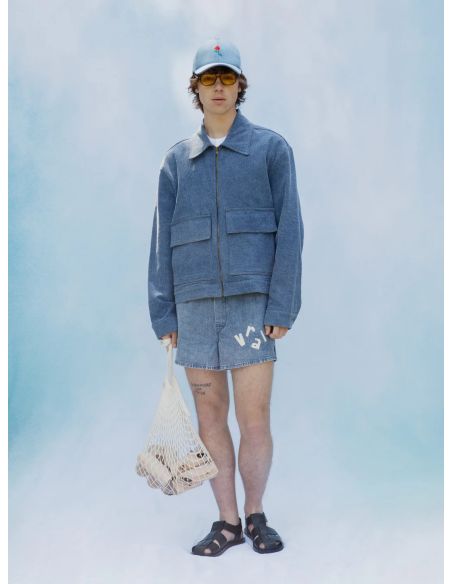 VESTE FLEUR DENIM