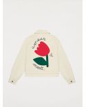 VESTE FLEUR ÉCRU