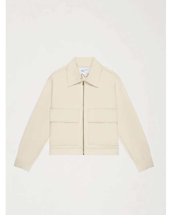 VESTE FLEUR ÉCRU