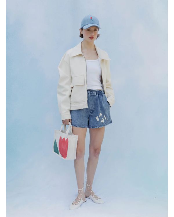 VESTE FLEUR ÉCRU 2