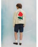 JACKET FLOWER ECRU