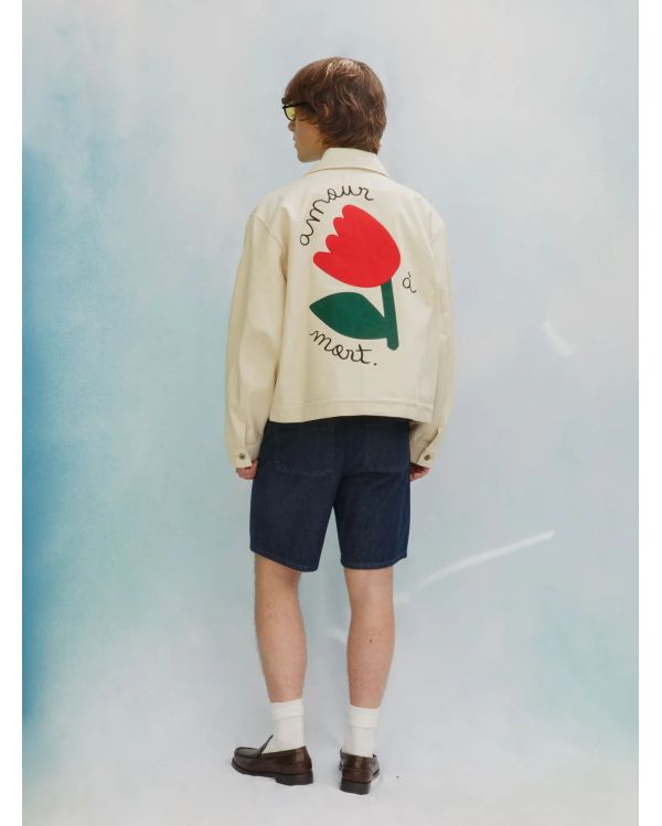 JACKET FLOWER ECRU