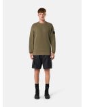 SWEATSHIRT GAUFRÉ 6100056 VERT MILITAIRE