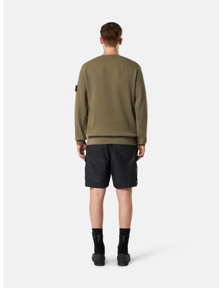 SWEATSHIRT GAUFRÉ 6100056 VERT MILITAIRE