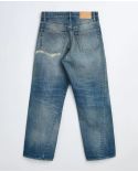 JEAN WIDE TWIST WELL WORN BLUE