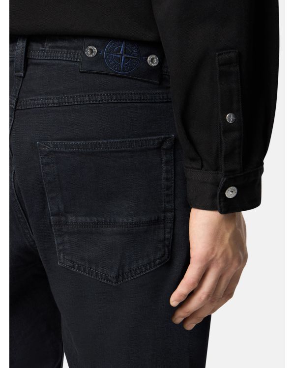 JEAN COUPE SLIM J100007 NOIR RINCÉ