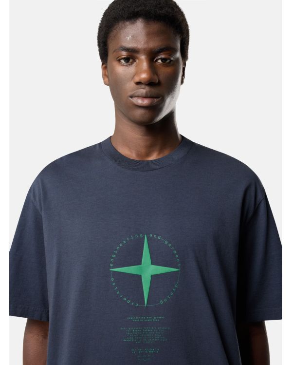 TSHIRT BOUSSOLE 2100001 BLEU MARINE