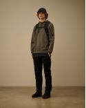 SWEAT A CAPUCHE GRIS METAL