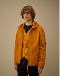 VESTE A CAPUCHE AVEC GILET INTERIEUR ORANGE