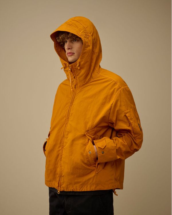 VESTE A CAPUCHE AVEC GILET INTERIEUR ORANGE 2