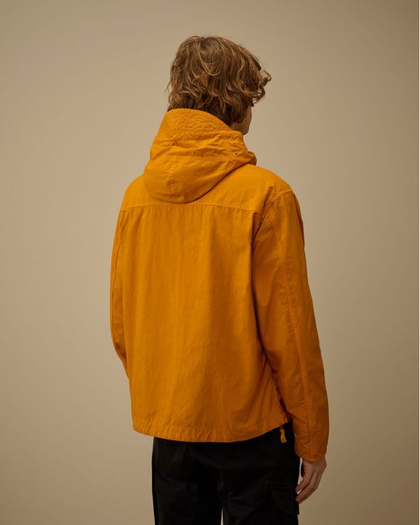 HOODED JACKET WITH ORANGE INNER VEST