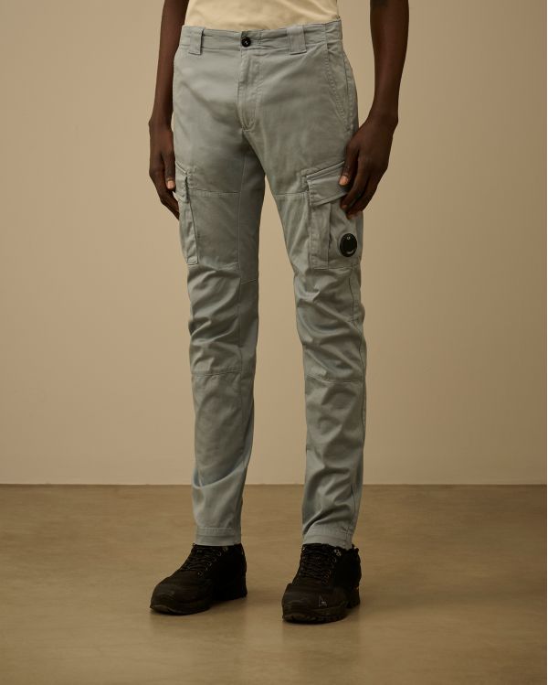 PANTALON CARGO BLEU ARGENTE