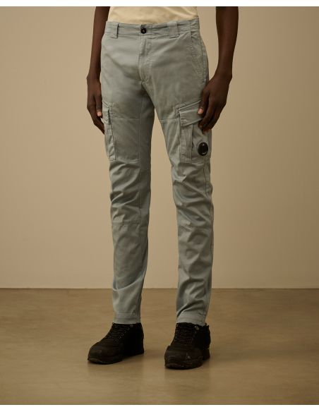 PANTALON CARGO BLEU ARGENTE