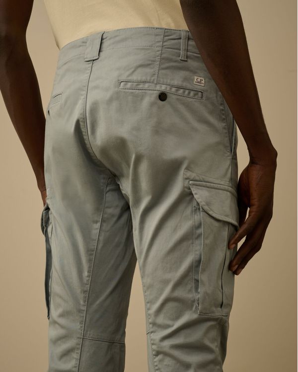 SILVER BLUE CARGO PANTS