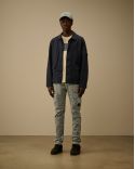 PANTALON CARGO BLEU ARGENTE