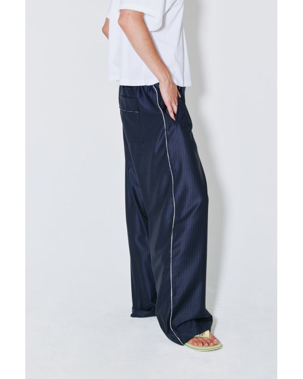 PANTS PIETER NAVY WHITE STRIPES
