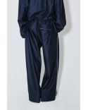 PANTALON PIETER À RAYURES BLANCHES BLEU MARINE