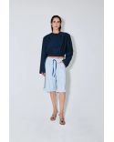 JACKET VITTORIA NAVY WHITE STRIPES