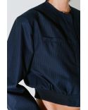 JACKET VITTORIA NAVY WHITE STRIPES