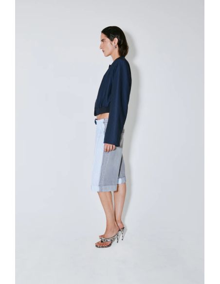 JACKET VITTORIA NAVY WHITE STRIPES