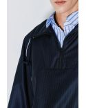 POLO SHIRT CALVIN 2 IN 1 NAVY WHITE STRIPES