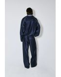 POLO SHIRT CALVIN 2 IN 1 NAVY WHITE STRIPES