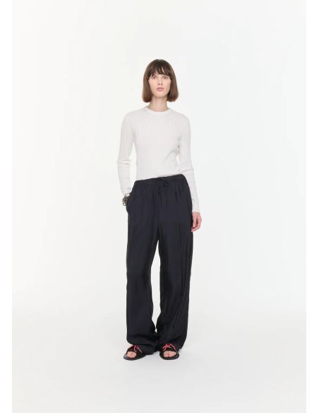 RELAXED PANTS BLUE BLACK