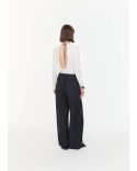 RELAXED PANTS BLUE BLACK