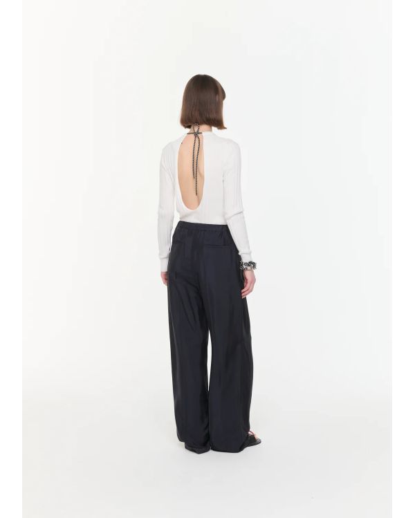 RELAXED PANTS BLUE BLACK