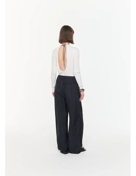 PANTALON DÉCONTRACTÉ BLEU / NOIR