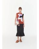 TOP INTERSIA FLOWER MULTICOLOR
