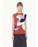 TOP INTERSIA FLOWER MULTICOLOR