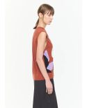 TOP INTERSIA FLOWER MULTICOLOR