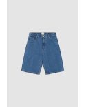 ROUND POCKET DENIM SHORTS RAW DENIM