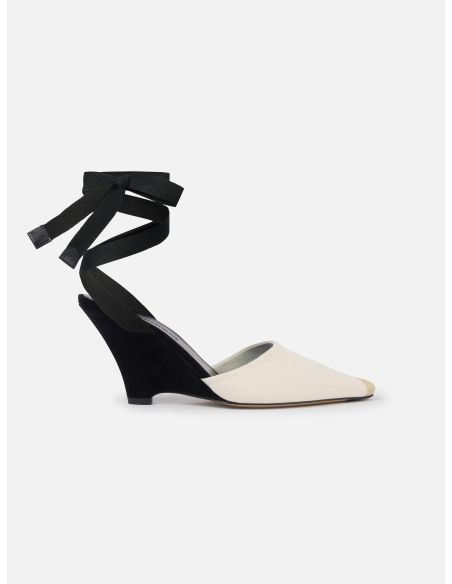 LES ESPADRILLES HAUTES BEIGE CLAIR