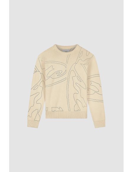 PULL TRICOT LOGO CERCLE SURFACE