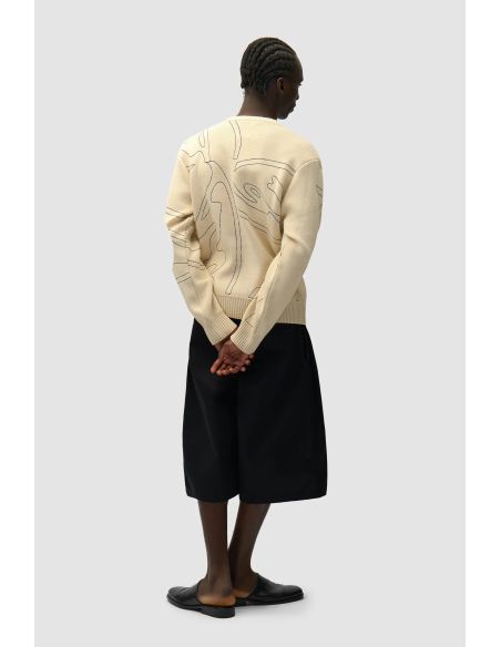 ALLOVER CIRCLE LOGO KNIT