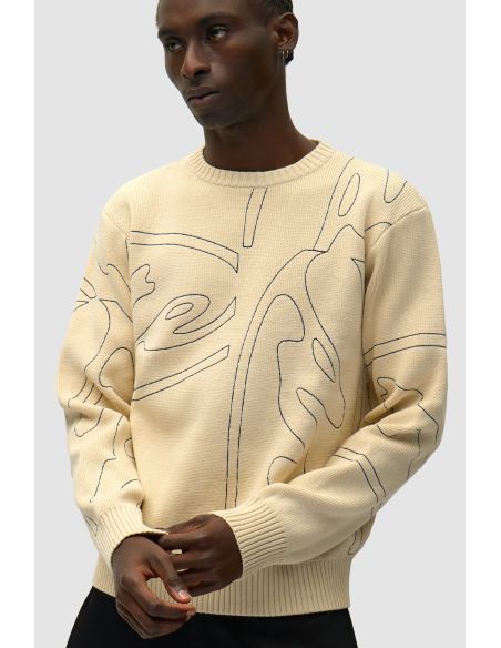 PULL TRICOT LOGO CERCLE SURFACE