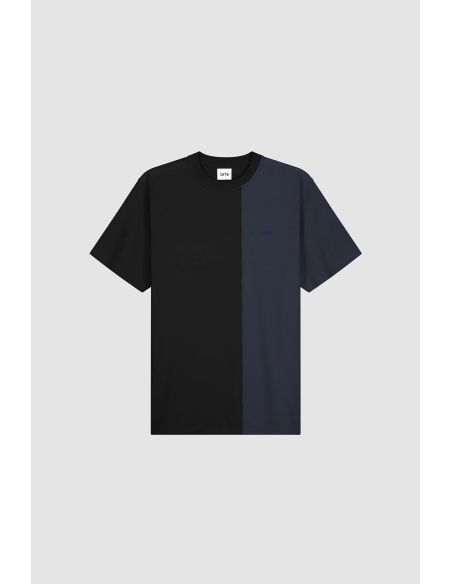 TSHIRT BICOLORE BLEU MARINE / NOIR