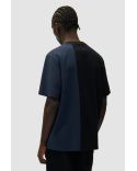TSHIRT BICOLORE BLEU MARINE / NOIR