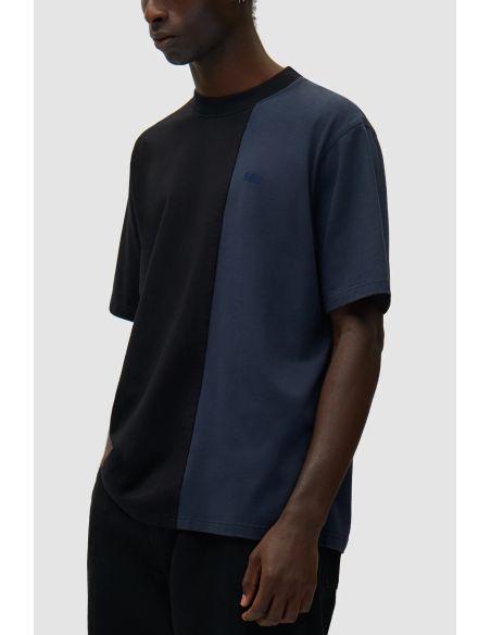 TSHIRT BICOLORE BLEU MARINE / NOIR